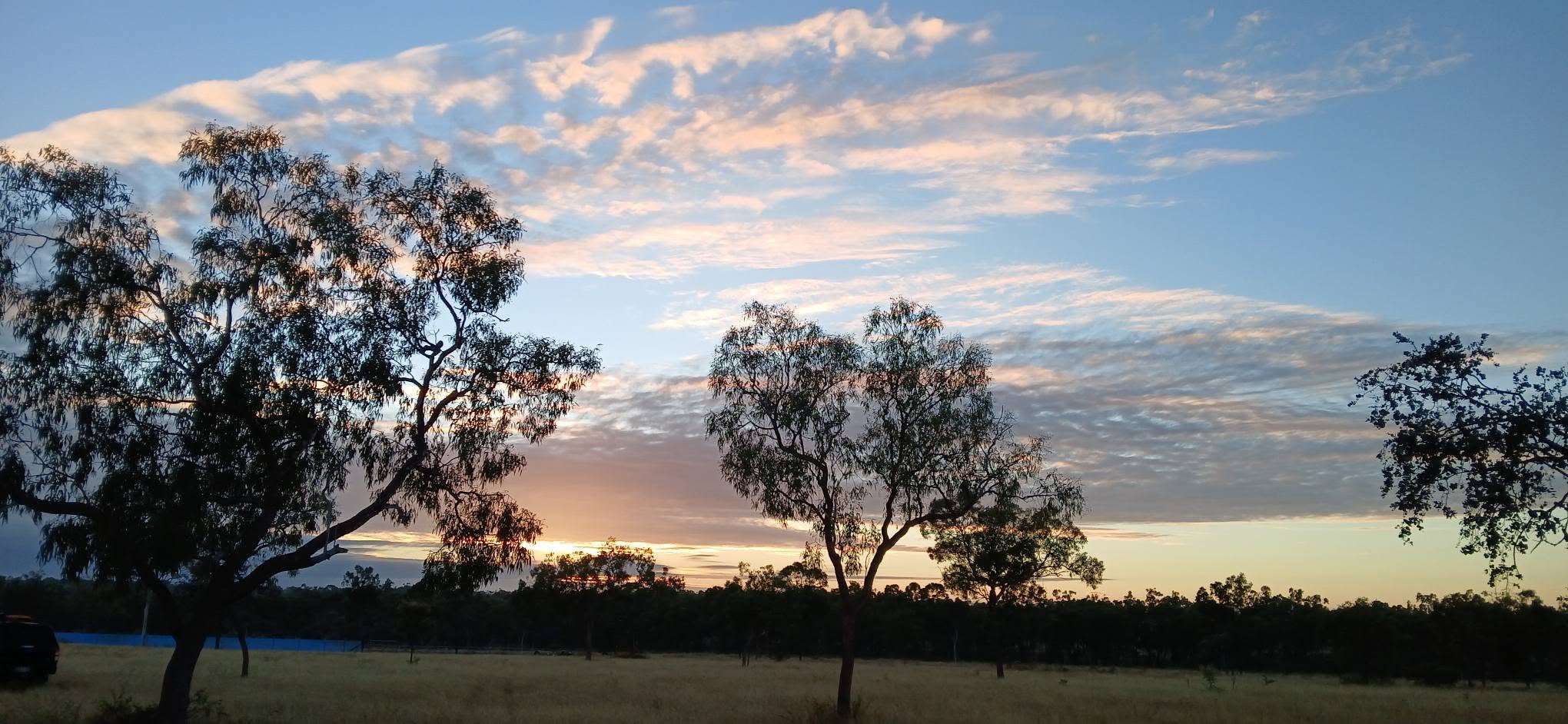 Sunset over the campsite